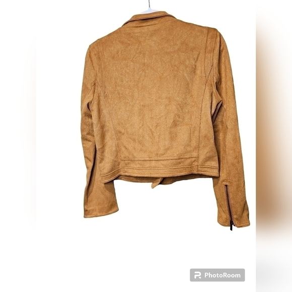 Shinestar tan moto jacket. Medium - Picture 5 of 6